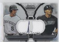 Carlos Gonzalez, Giancarlo Stanton (Mike Stanton on Card) #/196