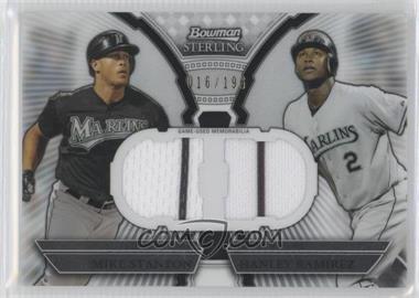 2011 Bowman Sterling - Box Loader Dual Relics #DRB-SR - Giancarlo Stanton, Hanley Ramirez (Mike Stanton on Card) /196