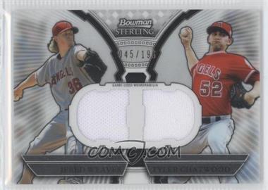 2011 Bowman Sterling - Box Loader Dual Relics #DRB-WC - Jered Weaver, Tyler Chatwood /196
