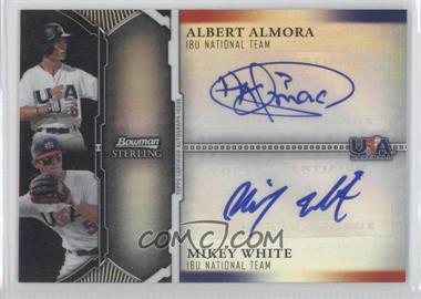 2011 Bowman Sterling - Dual Autographs - Black Refractor #USDA-AW - Albert Almora, Mikey White /25