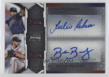 2011 Bowman Sterling - Dual Autographs #BSDA-TBE - Julio Teheran, Brandon Beachy /225