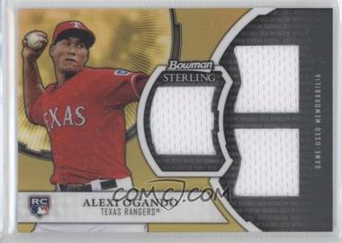 2011 Bowman Sterling - Gold Refractor Triple Rookie Relics #GTR-AD - Alexi Ogando /50