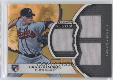 2011 Bowman Sterling - Gold Refractor Triple Rookie Relics #GTR-CK - Craig Kimbrel /50