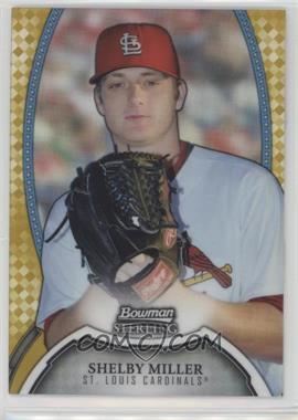 2011 Bowman Sterling - MLB Future Stars - Gold Refractor #2 - Shelby Miller /50