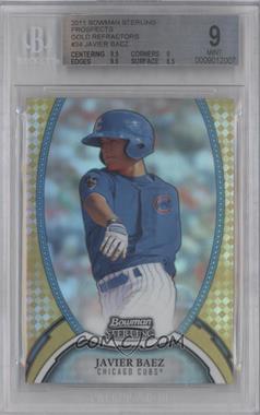 2011 Bowman Sterling - MLB Future Stars - Gold Refractor #34 - Javier Baez /50 [BGS 9 MINT]