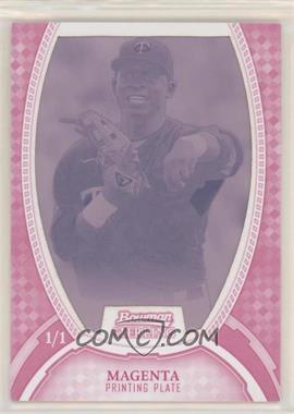 2011 Bowman Sterling - MLB Future Stars - Printing Plate Magenta #19 - Miguel Sano /1