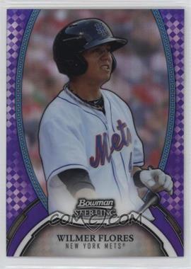 2011 Bowman Sterling - MLB Future Stars - Purple Refractor #18 - Wilmer Flores /10