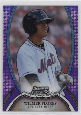 2011 Bowman Sterling - MLB Future Stars - Purple Refractor #18 - Wilmer Flores /10