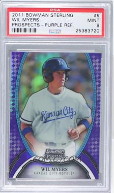 2011 Bowman Sterling - MLB Future Stars - Purple Refractor #5 - Wil Myers /10 [PSA 9 MINT]