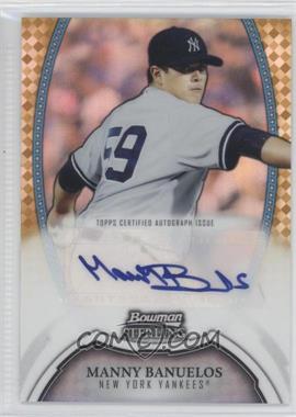 2011 Bowman Sterling - Prospect Autographs - Gold Refractor #BSP-MB - Manny Banuelos /50