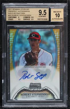 2011 Bowman Sterling - Prospect Autographs - Gold Refractor #BSP-RS - Robert Stephenson /50 [BGS 9.5 GEM MINT]