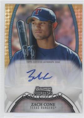 2011 Bowman Sterling - Prospect Autographs - Gold Refractor #BSP-ZC - Zach Cone /50