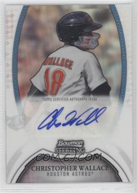 2011 Bowman Sterling - Prospect Autographs - Refractor #BSP-CW - Christopher Wallace /199