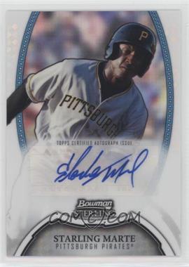 2011 Bowman Sterling - Prospect Autographs - Refractor #BSP-SM - Starling Marte /199