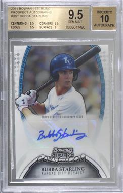 2011 Bowman Sterling - Prospect Autographs #BSP-BST - Bubba Starling [BGS 9.5 GEM MINT]