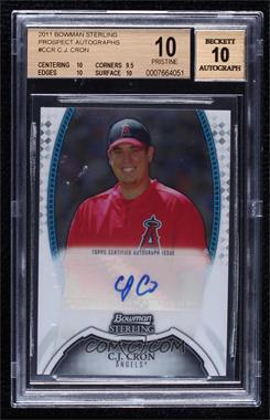 2011 Bowman Sterling - Prospect Autographs #BSP-CCR - C.J. Cron [BGS 10 PRISTINE]