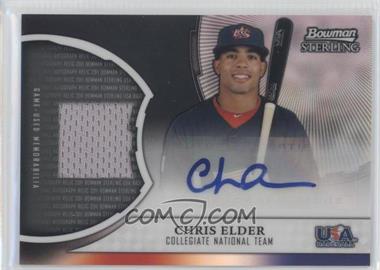 2011 Bowman Sterling - Rookie Autographed Relics - Black Refractor #RAR-CE - Chris Elder /25