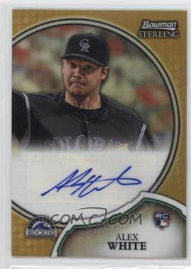 2011 Bowman Sterling - Rookie Autographs - Gold Refractor #18 - Alex White /50