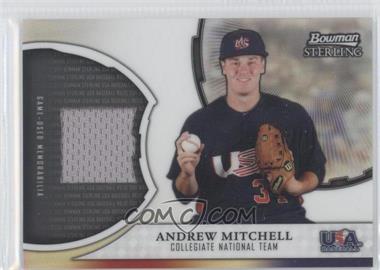 2011 Bowman Sterling - USA Baseball Collegiate National Team Relic Refractor #USAR-AM - Andrew Mitchell