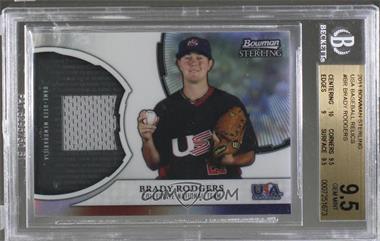 2011 Bowman Sterling - USA Baseball Collegiate National Team Relic Refractor #USAR-BR - Brady Rodgers [BGS 9.5 GEM MINT]
