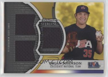 2011 Bowman Sterling - USA Baseball Gold Refractor Triple Relics #GTR-BJ - Brian Johnson /50