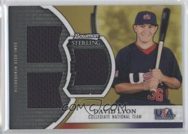 2011 Bowman Sterling - USA Baseball Gold Refractor Triple Relics #GTR-DL - David Lyon /50