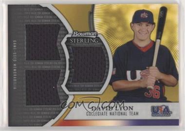 2011 Bowman Sterling - USA Baseball Gold Refractor Triple Relics #GTR-DL - David Lyon /50