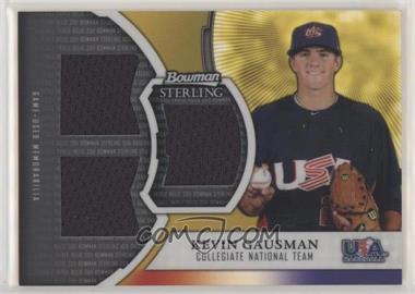 2011 Bowman Sterling - USA Baseball Gold Refractor Triple Relics #GTR-KG - Kevin Gausman /50
