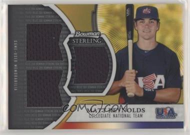 2011 Bowman Sterling - USA Baseball Gold Refractor Triple Relics #GTR-MR - Matt Reynolds /50