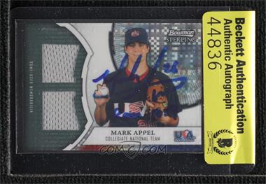 2011 Bowman Sterling - USA Baseball X-Fractor Dual Relics #XDR-MA - Mark Appel /199 [BAS Authentic]