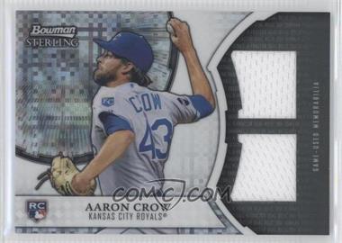 2011 Bowman Sterling - X-Fractor Dual Rookie Relics #XDR-AC - Aaron Crow /199