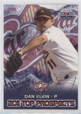 2011 Choice Carolina League Top Prospects - [Base] #10 - Dan Klein