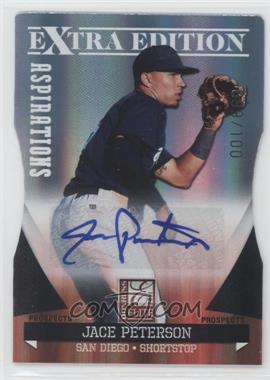 2011 Donruss Elite Extra Edition - Autographed Prospects - Die-Cut Aspirations #P-18 - Jace Peterson /100