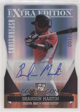 2011 Donruss Elite Extra Edition - Autographed Prospects - Die-Cut Aspirations #P-42 - Brandon Martin /100