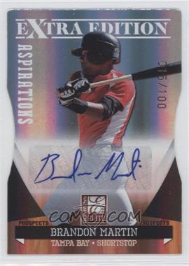 2011 Donruss Elite Extra Edition - Autographed Prospects - Die-Cut Aspirations #P-42 - Brandon Martin /100