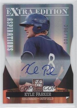 2011 Donruss Elite Extra Edition - Autographed Prospects - Die-Cut Aspirations #P-46 - Kyle Parker /100