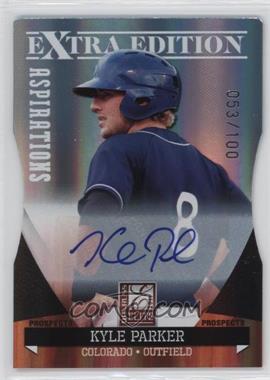 2011 Donruss Elite Extra Edition - Autographed Prospects - Die-Cut Aspirations #P-46 - Kyle Parker /100