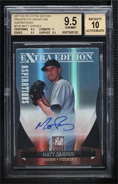 2011 Donruss Elite Extra Edition - Autographed Prospects - Die-Cut Aspirations #P-48 - Matt Barnes /100 [BGS 9.5 GEM MINT]