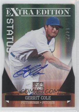 2011 Donruss Elite Extra Edition - Autographed Prospects - Emerald Die-Cut Status #P-3 - Gerrit Cole /25