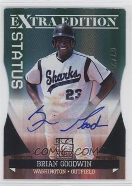 2011 Donruss Elite Extra Edition - Autographed Prospects - Emerald Die-Cut Status #P-38 - Brian Goodwin /25