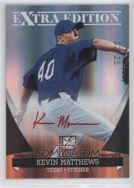 2011 Donruss Elite Extra Edition - Autographed Prospects - Red Ink #P-23 - Kevin Matthews /25