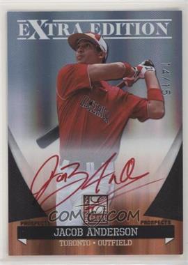 2011 Donruss Elite Extra Edition - Autographed Prospects - Red Ink #P-28 - Jacob Anderson /15
