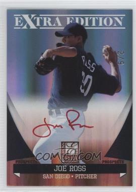 2011 Donruss Elite Extra Edition - Autographed Prospects - Red Ink #P-33 - Joe Ross /9