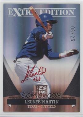 2011 Donruss Elite Extra Edition - Autographed Prospects - Red Ink #P-44 - Leonys Martin /25