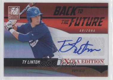 2011 Donruss Elite Extra Edition - Back to the Future Signatures #4 - Ty Linton /521