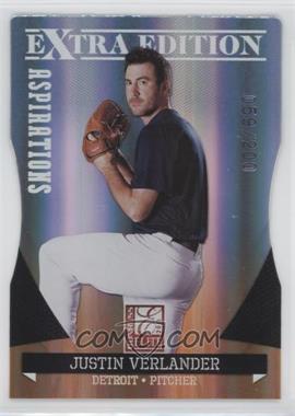 2011 Donruss Elite Extra Edition - [Base] - Aspirations Die-Cut #14 - Justin Verlander /200