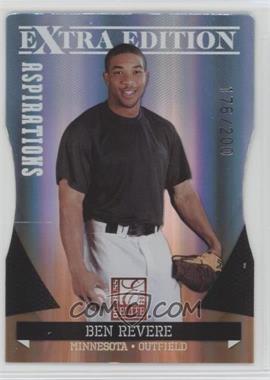 2011 Donruss Elite Extra Edition - [Base] - Aspirations Die-Cut #19 - Ben Revere /200