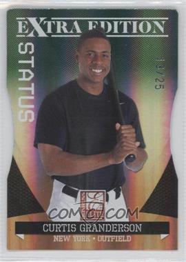 2011 Donruss Elite Extra Edition - [Base] - Emerald Status Die-Cut #7 - Curtis Granderson /25