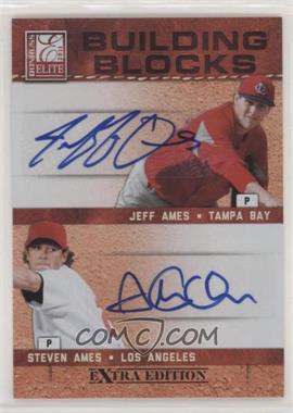 2011 Donruss Elite Extra Edition - Building Blocks Dual - Signatures #11 - Jeff Ames, Steven Ames /49