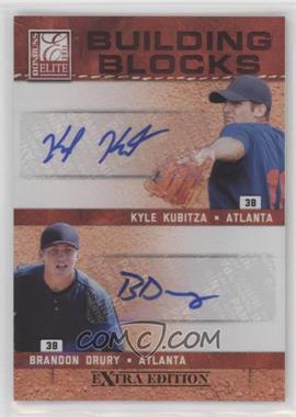 2011 Donruss Elite Extra Edition - Building Blocks Dual - Signatures #2 - Kyle Kubitza, Brandon Drury /49